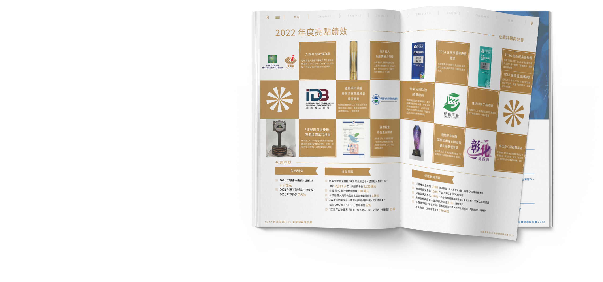 台灣玻璃 2022 ESG 永續報告書 美編排版設計 電腦版(3)
